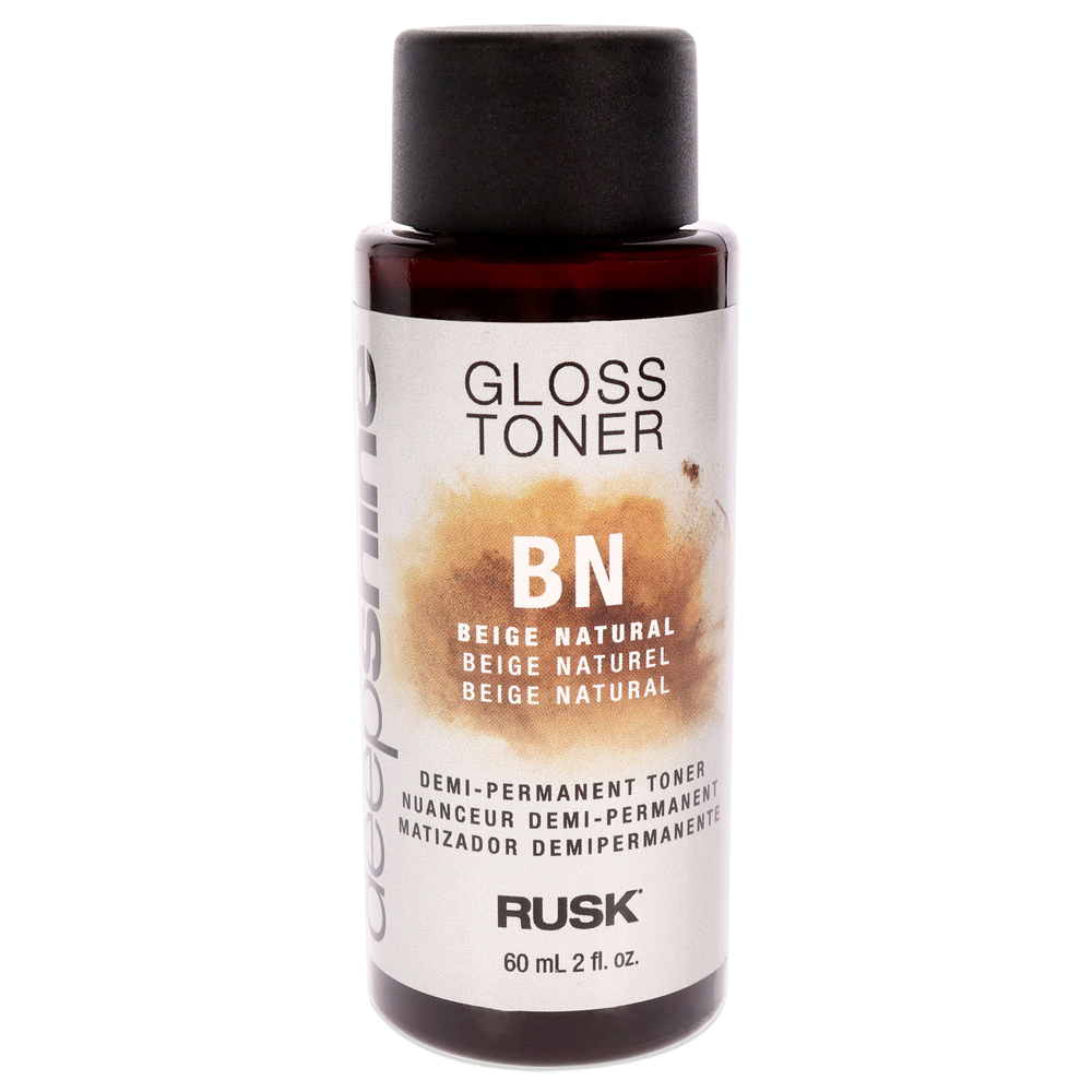 Deepshine Gloss Demi-Permanent Toner - BN Beige Natural by Rusk 2 oz Hair Color